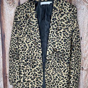 Cheetah print blazer